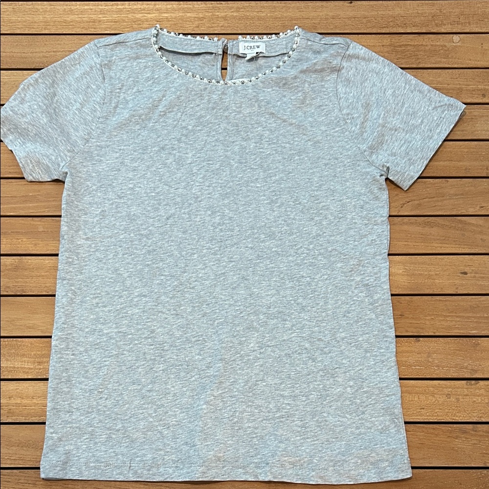 J. Crew Light Gray Short Sleeve Tee